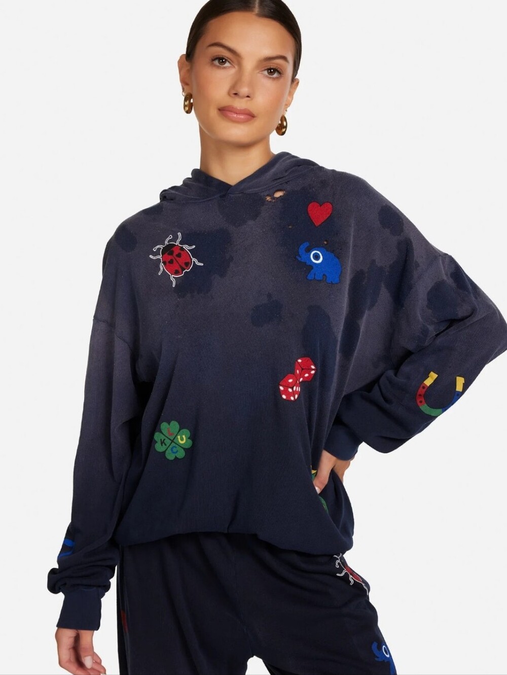 Lauren Moshi Lucky Elements Harmony pullover hoodie - Picture 3 of 13